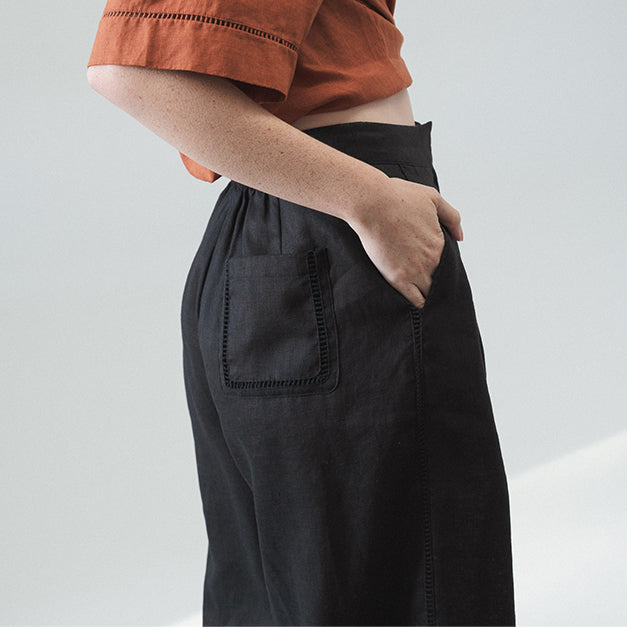 LILLY PILLY Oli linen pants in Ivory