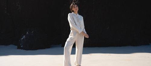 LILLY PILLY Milly linen jacket and Oli pants in Oatmeal
